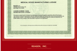 喜報(bào) | REAGEN, INC.榮獲美國加州衛(wèi)生局頒發(fā)的醫(yī)療器械生產(chǎn)許可證，開啟全球化新篇章！